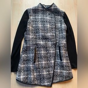 Gülay Bluz Grey and Black Tweed Light Jacket